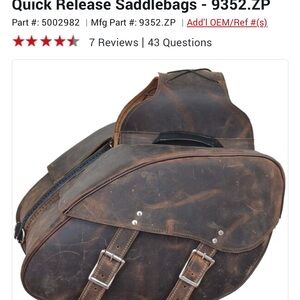 Unik Rustic Brown Leather Saddlebag